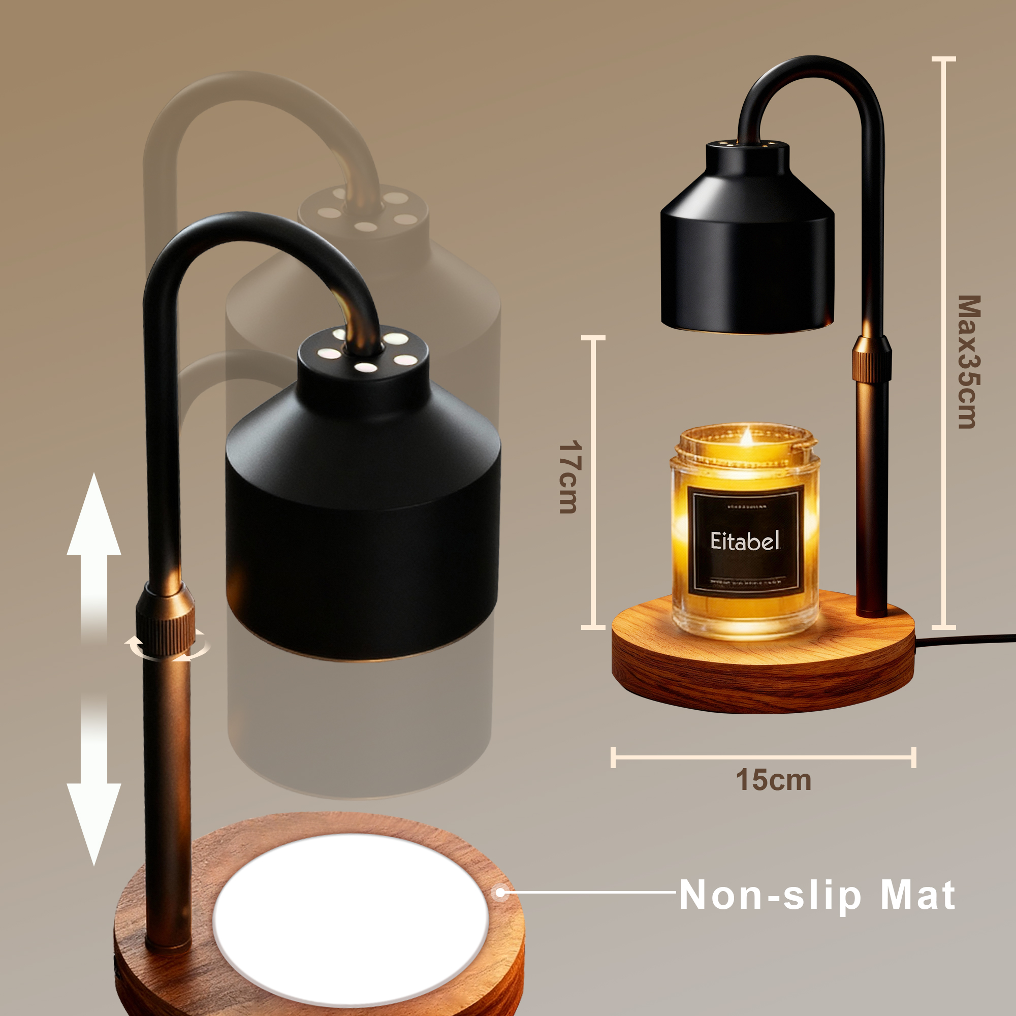 Atmospheric Wax Melting Lamp,  - đánh giá và giá Massage Candle Melting