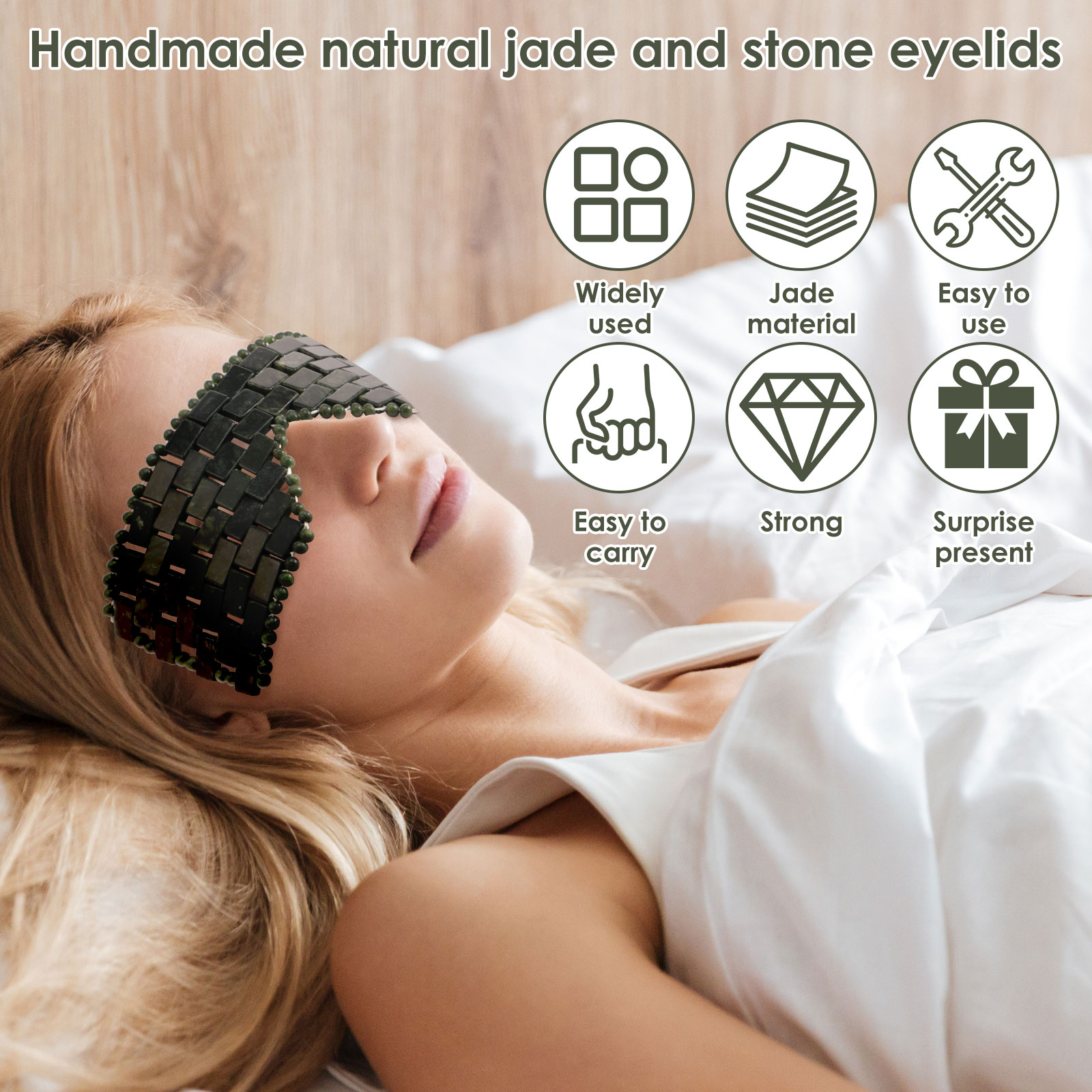 Jade Eye Mask Portable Jade St - đánh giá và giá Spa Wellness Massage