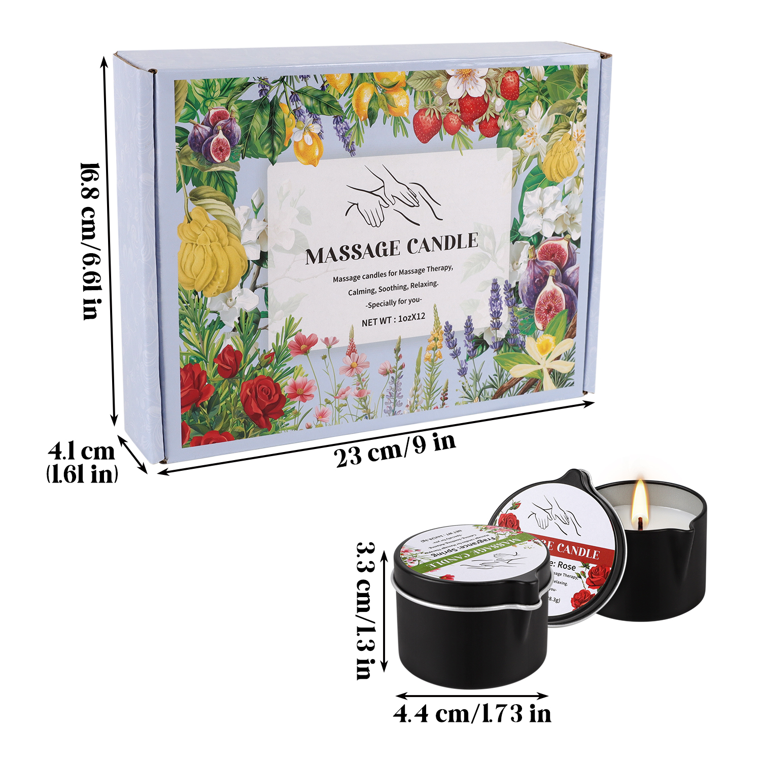 12 pieces of natural-scented o - đánh giá và giá Massage Candle Melting