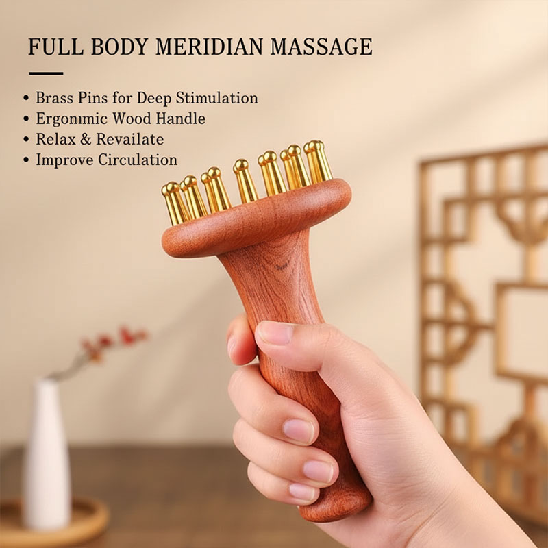Brass Gua Sha wooden massage t - đánh giá và giá Spa Wellness Massage