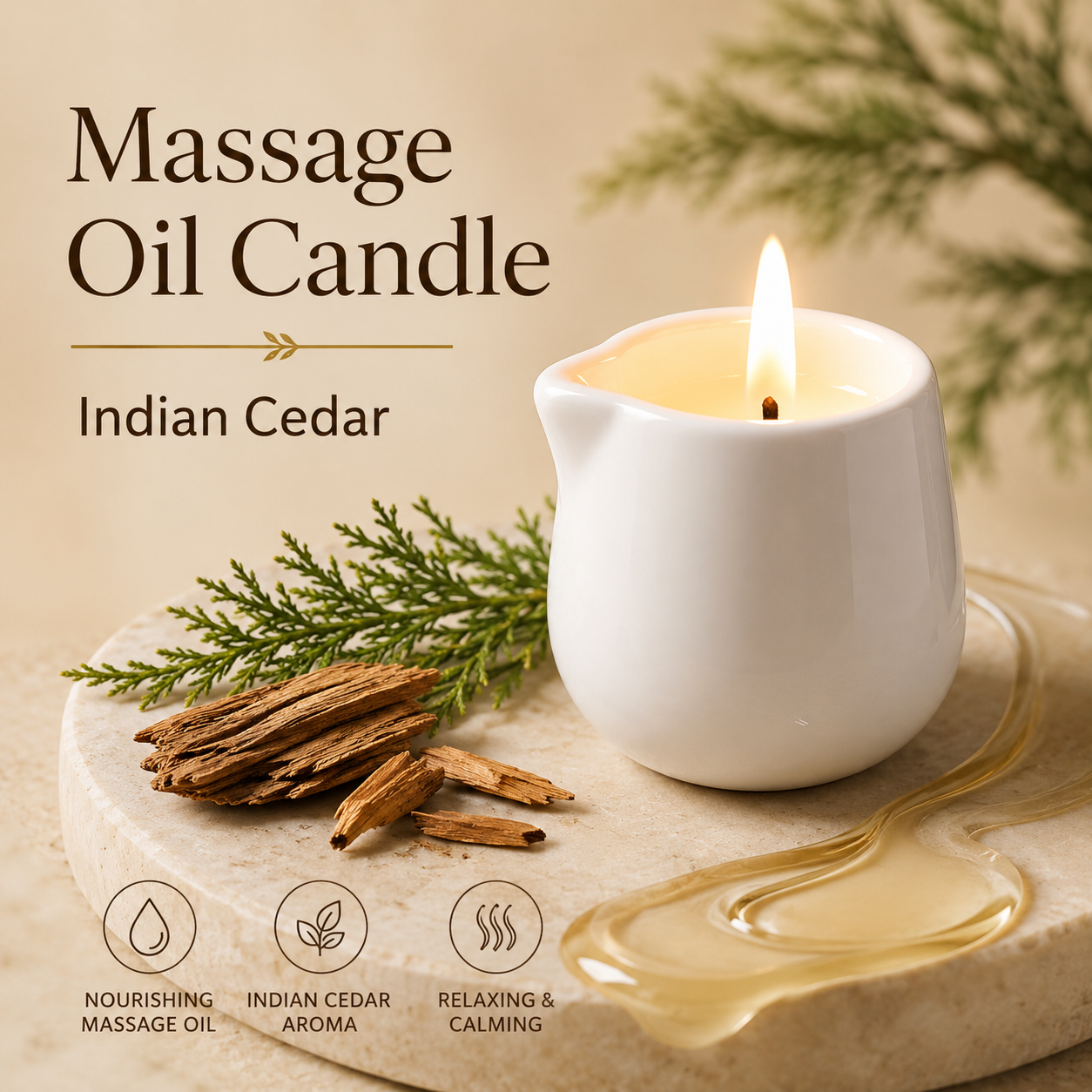 Ceramic Massage Oil Candle Ind - đánh giá và giá Massage Candle Melting